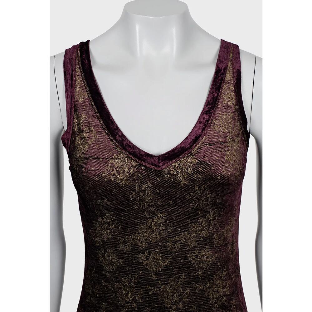 Jean Paul Gaultier Soleil Gold Floral Dress - Size S - Picture 3 of 4